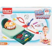 Bst Sunman Crafy Dr Toothy Oyun Hamuru 15 Parça Cocuk Hediyesi