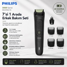 Philips 3000 Serisi 7in1, Erkek Bakım Seti, Yüz/saç/vücut Tıraş Makinesi, Islak /kuru Kullanım, MG3930/15