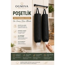 2'li Asılabilir Poşet Düzenleyici Organizer – Poşetlik ve Düzenleyici Sepet Siyah