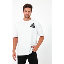 Urban Trend Store Urbantrendstore Unisex Sade Basic Yazlık Beyaz Tshirt Oversize Fit Rahat Geniş Salaş T-Shirt Günlük Tişört