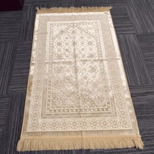 MYBEDESTEN Lüks Kabartma Mihrap Desenli Kadife Seccade