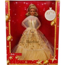 Bst Mattel Barbie Mutlu Yıllar Bebek Kumral HJX06 Dogum Gunu Hediyesi