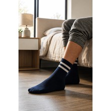 Eser Unisex Siyah Spor Kolej Çorabı Pamuklu Günlük ve Spor Kullanım 6 Lı