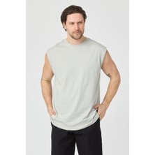 Urban Trend Store Urbantrendstore Unisex Pamuklu Antrenman Sporcu Atleti Oversize Kolsuz T-Shirt Atlet Sporcu, Basketbol, Fitness, Jogging Fitness Spor Atlet Trend Atlet Gym Atlet Rahat Kalıp Salaş Günlük Atlet