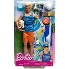 Bst Mattel Barbie Ken Sörf Yapıyor Oyun HPT50 Cocuk Hediyesi