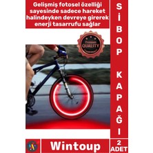 Wintoup #sibop Işıklı Neon Halka Araba Bisiklet Motosiklet Otomatik Yanan Hareket Sensörlü Sibop Işığı 2'li