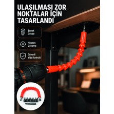Najmaddin Karg Dmax Esnek Şaftlı Matkap Bits Uç Seti 12 Parça Vida Montaj ve Tamir Seti Najmaddi