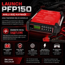 Launch PFP-150 Profesyonel 150 Amper Akü Voltaj Sabitleyici Şarj Edici Güç Destek Ünitesi