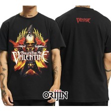  Unisex Siyah Bullet For My Valentine Baskılı