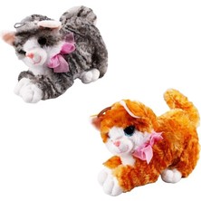 Bst Halley 25 cm Sesli Tekir Kedi Cocuk Hediyesi