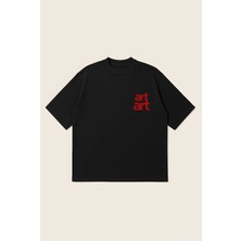  Artart Oversize Boxy Kesim Unisex %100 Pamuklu Baskılı Tshirt | Streetwear