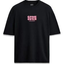  Game Over Continue Yazılı Tasarım Baskılı Unisex Tişört