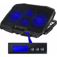 Tastech Laptop Cooler S-18 4 Fanlı Işıklı 17 Inç Uyumlu Laptop Sogutucu
