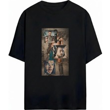  Spartacus Baskılı Unisex Oversize %100 Pamuklu T-Shirt