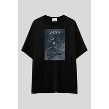  Attack On Titan Anime T-Shirt | Unisex %100 Pamuk Baskılı Eren Mikasa Levi Özel Tasarım Tee