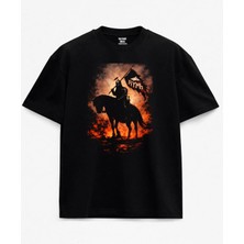  Göktürkçe, Eski Türkçe, Türk Baskılı Siyah Unisex Tişört