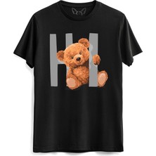  Hi Tedy Bear Siyah Tshirt
