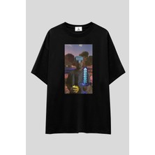  Kanye West Funny Oversize T-Shirt | Unisex %100 Pamuk Siyah & Beyaz Baskılı Streetwear Tasarım Tee