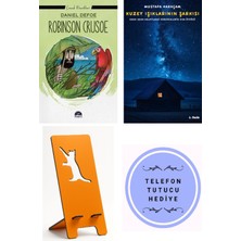 Martı Yayınları Robinson Crusoe - Çocuk Klasikleri - Daniel Defoe + Kuzey Işıklarının Şarkısı + Telefon Tutucu