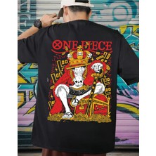  One Piece King Of The Pirates Ön Arka Bakı Siyah T-Shirt