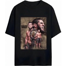  Islam Makhachev Baskılı Unisex Oversize T-Shirt