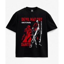  Devil May Cry Dante Baskılı Siyah Unisex T-Shirt