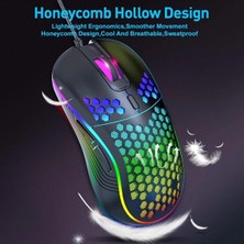 Tastech 6d Oyuncu Mouse Rgb LED Işıklı 6 Tuşlu 800-2400DPI Gaming Mouse High Speed Roller Cool Shapes