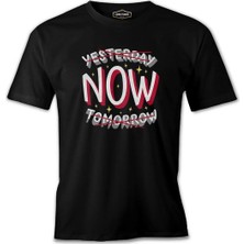  Yesterday Now Tomorrow Siyah Erkek Tshirt