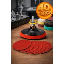 Nextra 115 mm Cırt Zımpara Kağıdı El Zımparaları Ucu Seti Matkap Aparatı Avuç Içi Spiral Taşlama 15PARÇA