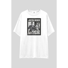  Justin Bieber T-Shirt | Unisex %100 Pamuk Pop Star Konser Albüm Kolaj Baskılı Özel Tasarım Tee
