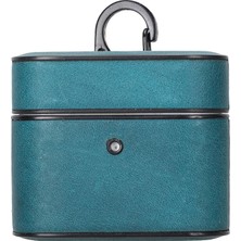 BloominBag Aurel Clip Azure Sky Hakiki Deri Airpods 3 Kılıfı – Airpods 3 Uyumlu Charm Case