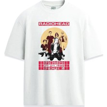  Radiohead Özel Tasarım Baskılı Relaxed Tişört