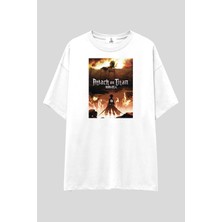  Attack On Titan Anime T-Shirt | Unisex %100 Pamuk Baskılı Eren Mikasa Levi Özel Tasarım Tee