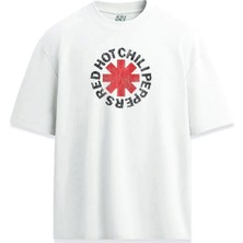 Red Hot Chili Peppers Rhcp Tasarım Baskılı Unisex Relaxed Tişört