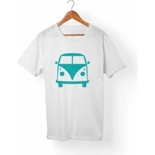 Vw Bus-Hippie Beyaz Tişört