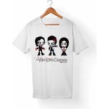  Beyaz Vampire Diaries Tişört