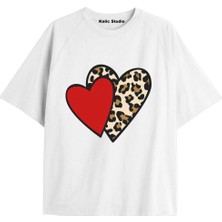  Y2K Vintage Leopar Baskılı Siyah T-Shirt Kod 111