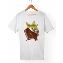  Erkek Beyaz Dota 2 Bounty Hunter Tişört