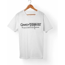  Unisex  Beyaz Game Of Thrones T-Shirt