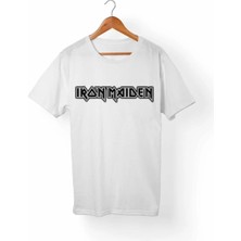  Unisex Iron Maiden Beyaz T-Shirt