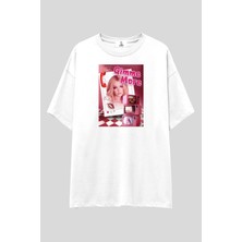  Britney Spears T-Shirt | Unisex %100 Pamuk Y2K Pop Star Pembe Retro Baskılı Özel Tasarım Tee