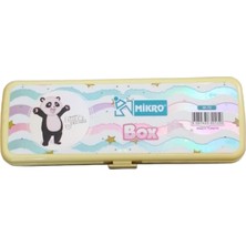 Mikro M-70 Little Panda Kalemlik Kutu Sarı Plastik Kalem Kutusu Made In Türkiye