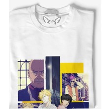  Banana Fish Dijital Baskılı  Beyaz Tshirt