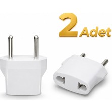 Mn6 M22 Amerikan Fişini Türkiye ve Avrupa Prize Dönüştürücü Adaptör, Type A → Type C, 2 Adet