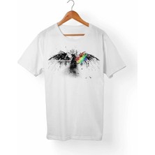  Unisex Beyaz Pink Floyd T-Shirt