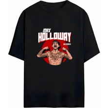  Max Holloway Baskılı Unisex Oversize %100 Pamuklu T-Shirt