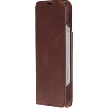 BloominBag Bloomcase Saddle Brown Apple iPhone 17 Pro (6.3") Hakiki Deri Çıkarılabilir Cüzdanlı Telefon Kılıfı