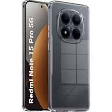 CepStok Xiaomi Redmi Note 15 Pro 5g Kılıf Şeffaf Kamera Korumalı Esnek Yumuşak Silikon