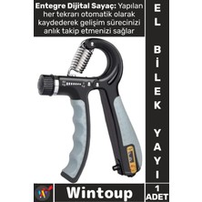 Wintoup #bilekyayı Ayarlanabilir Dirençli Ergonomik Spor El Egzersiz Sayaçlı Bilek Güçlendirme Yayı 5-60 kg