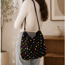 3K Collection Handmade Boncuklu Makrome Çanta